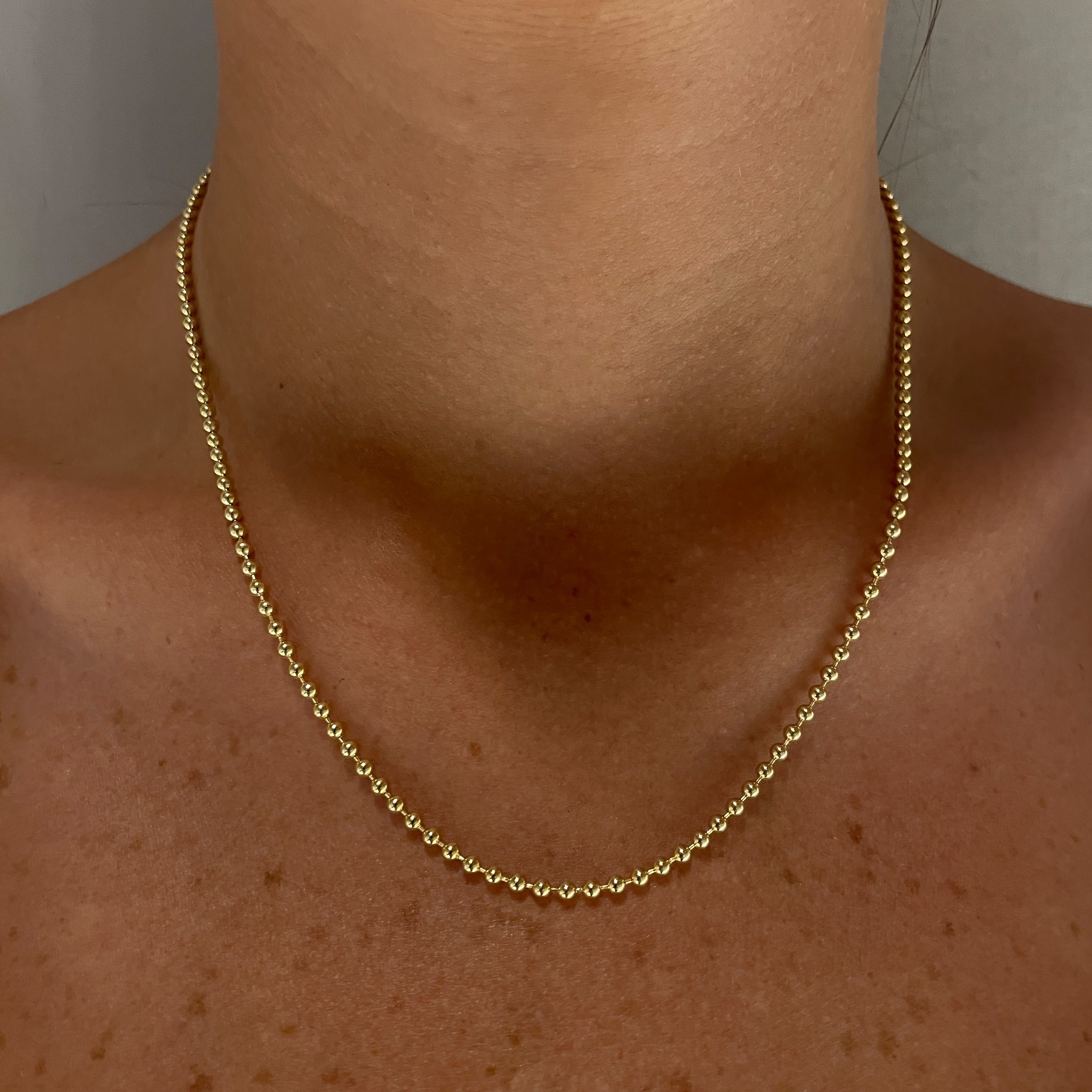BLYTHE 14KT 2.5MM BALL CHAIN
