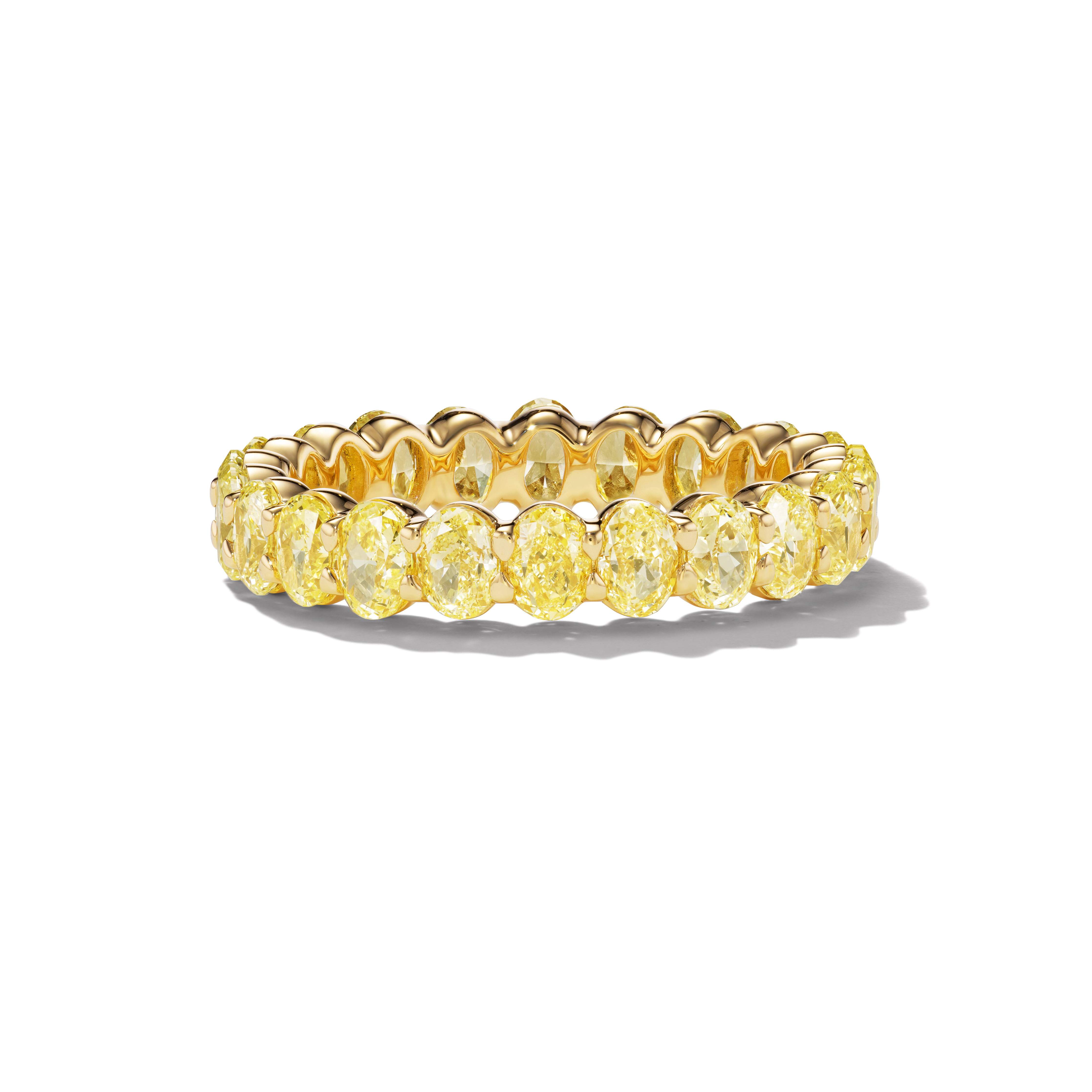AVA YELLOW OVAL DIAMOND BAND