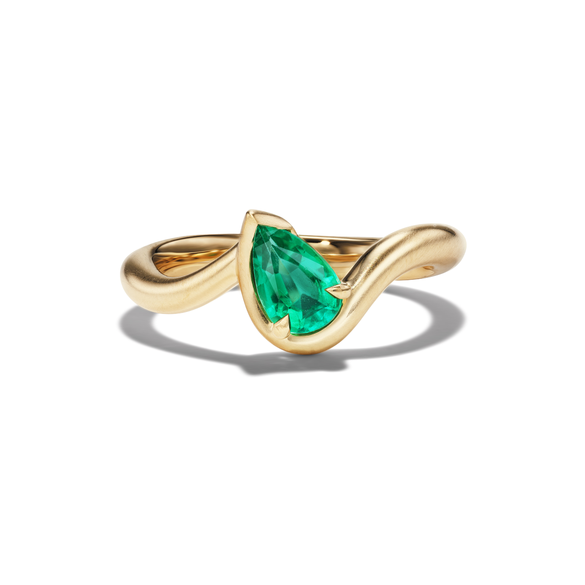 BB THELMA EMERALD GEMSTONE PINKY RING