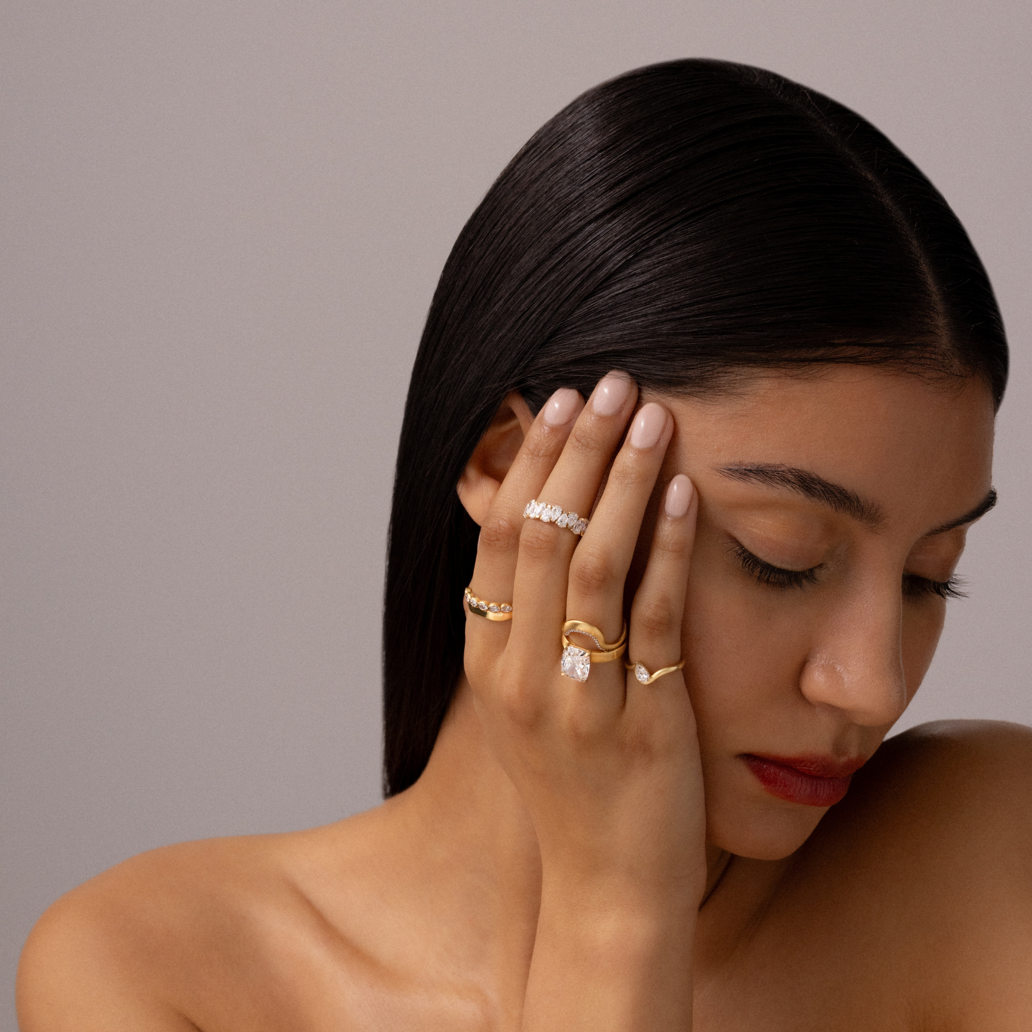 BEA PEAR WEDDING BAND