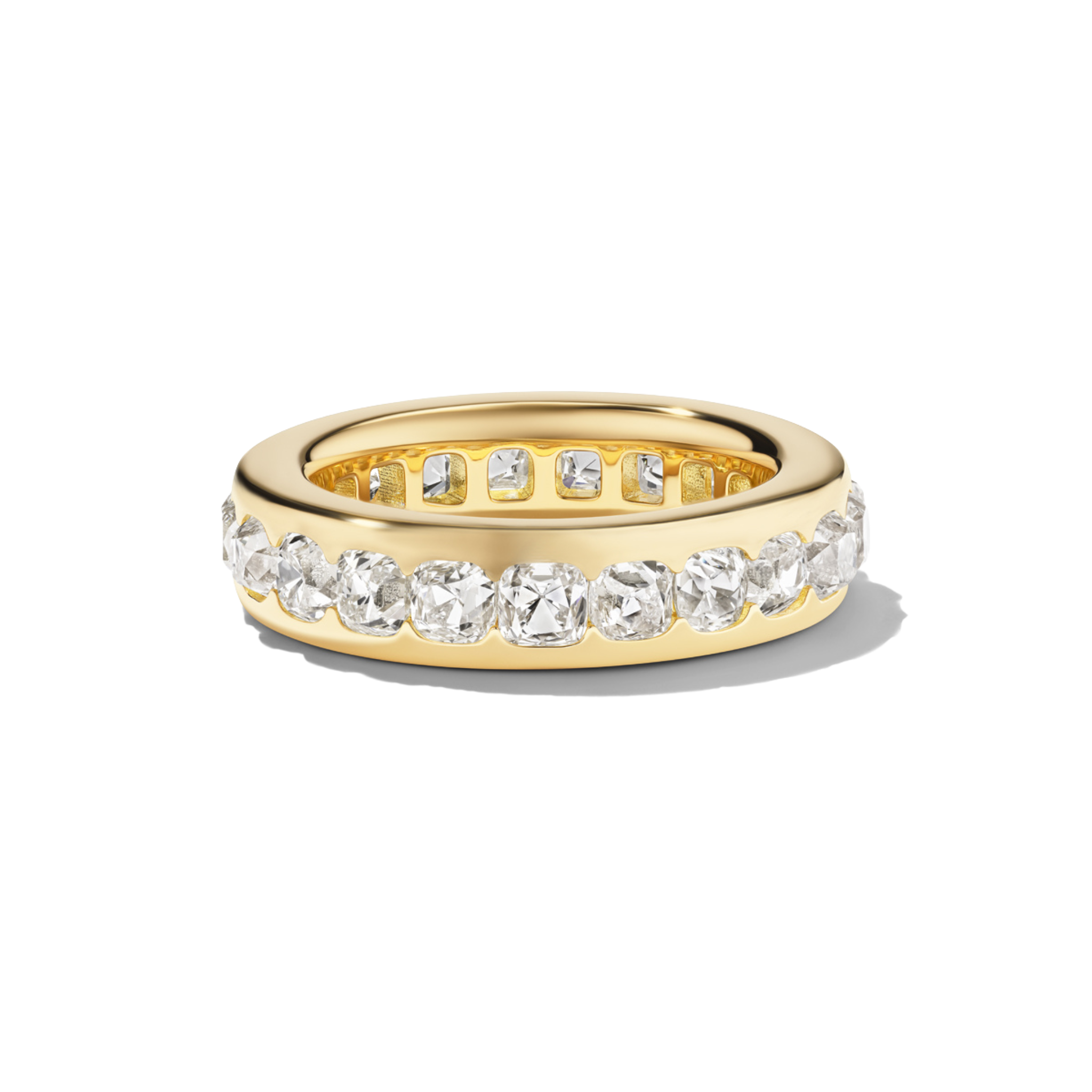 BESPOKE OLD MINE CUT CIGAR ETERNITY BAND