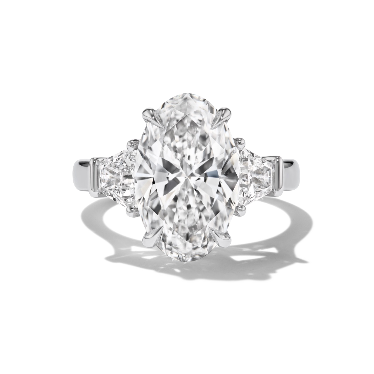 BESPOKE OVAL THREE STONE RING
