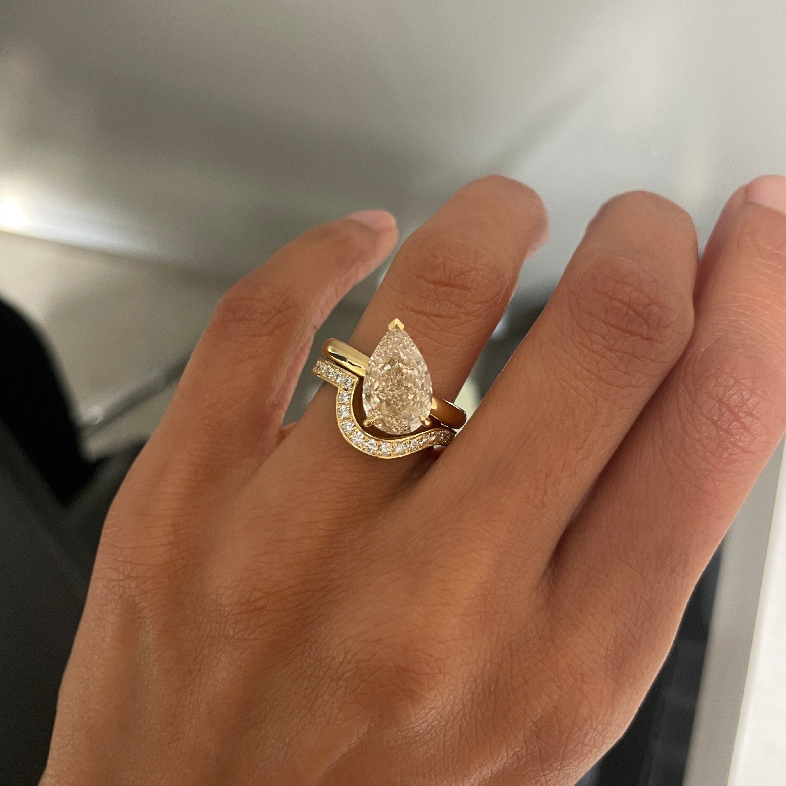 CORDELIA BAND + AURA Bridal Stack