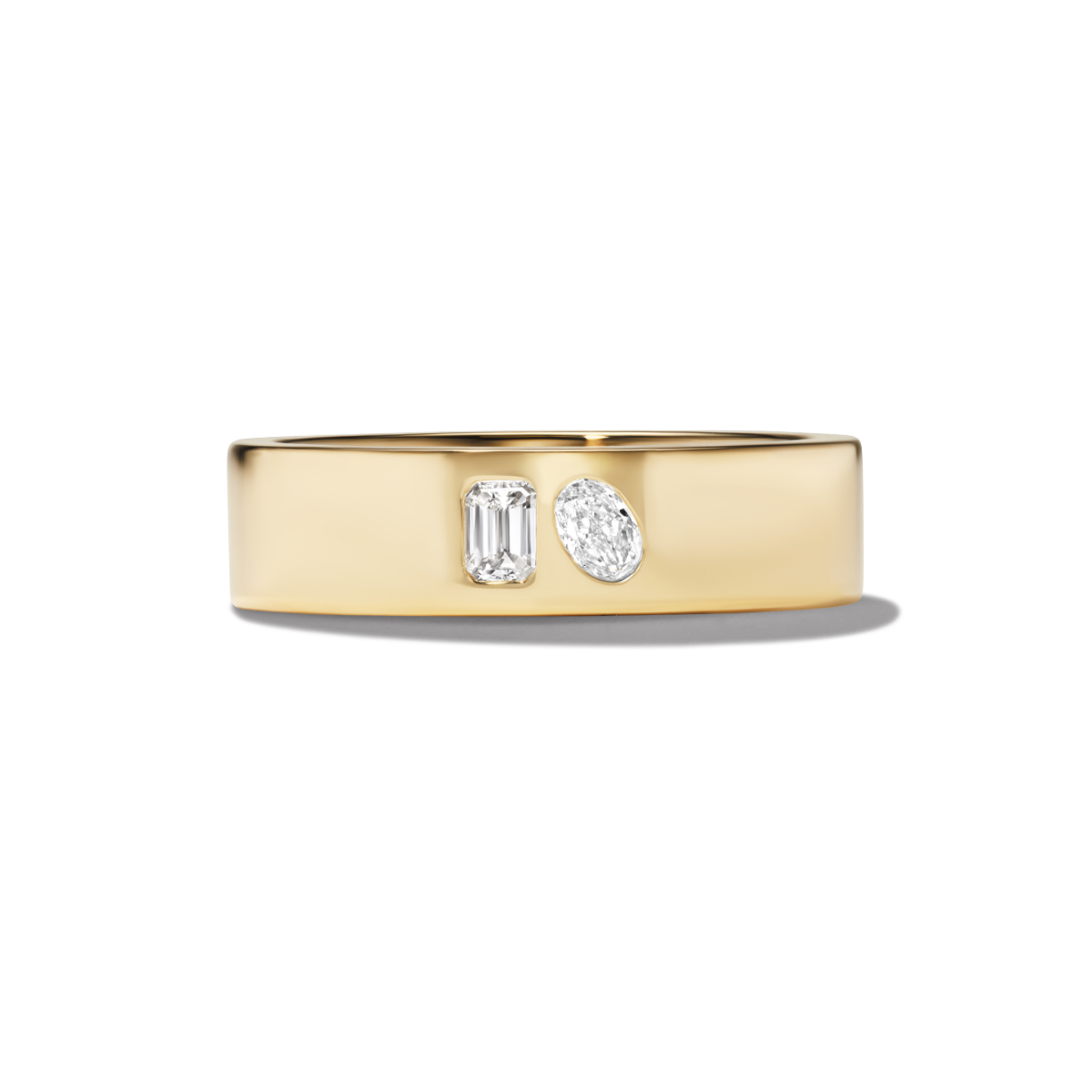 Dominik Toi et Moi in White Emerald + Oval