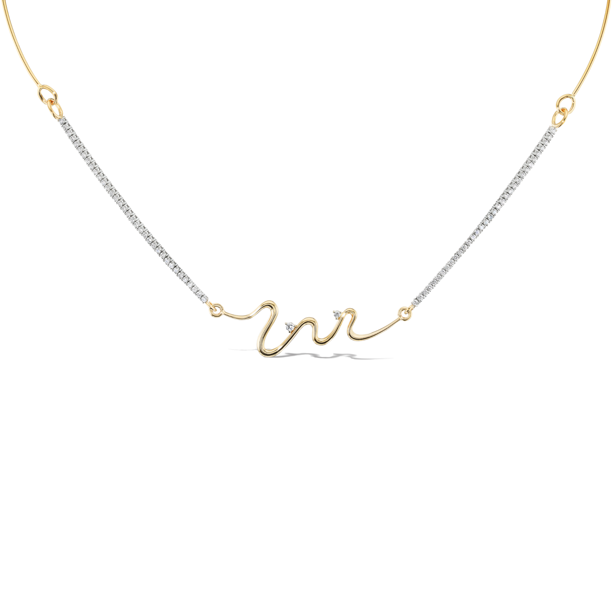 SORA DIAMOND SQUIGGLE NECKLACE