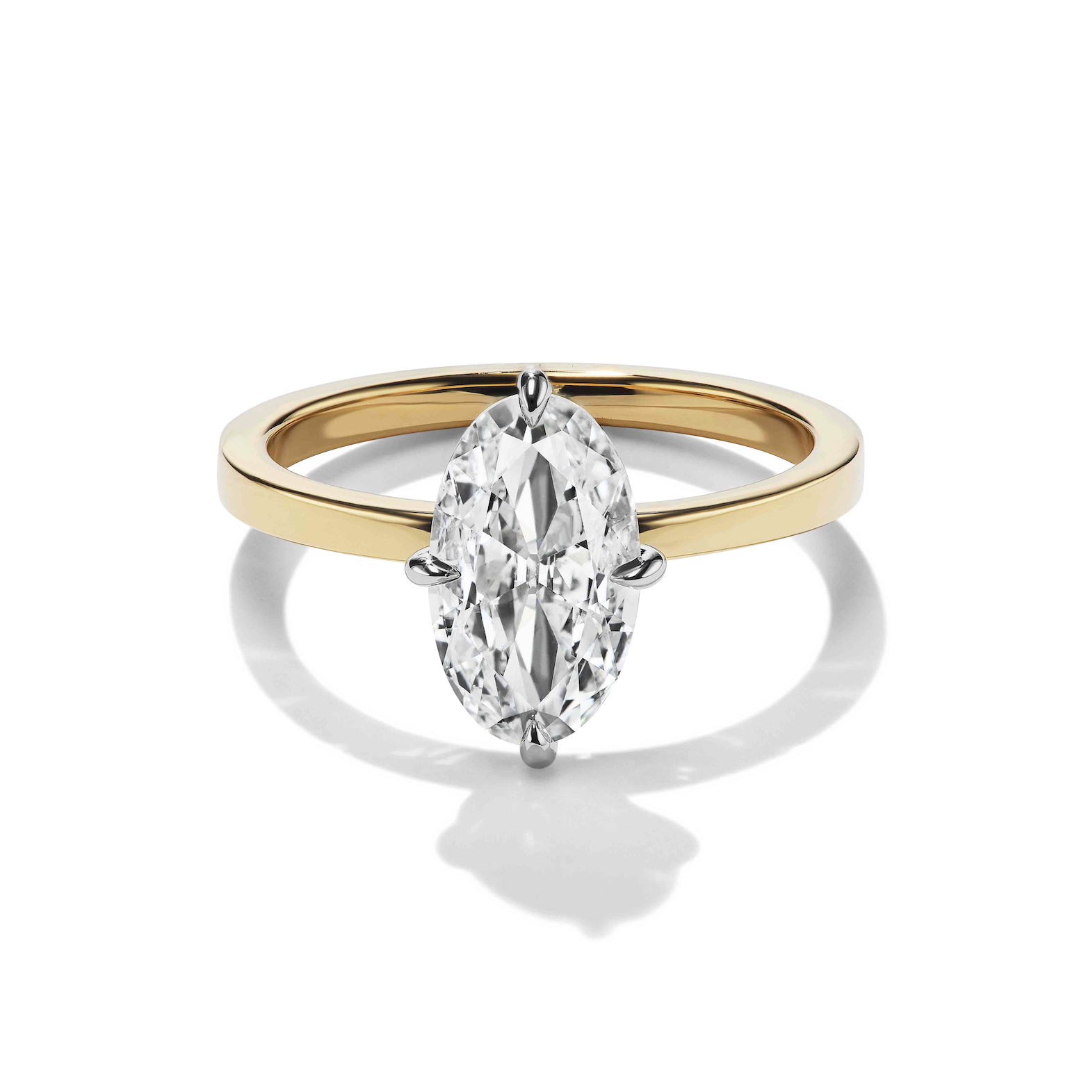 BESPOKE ELONGATED OVAL SOLITAIRE RING