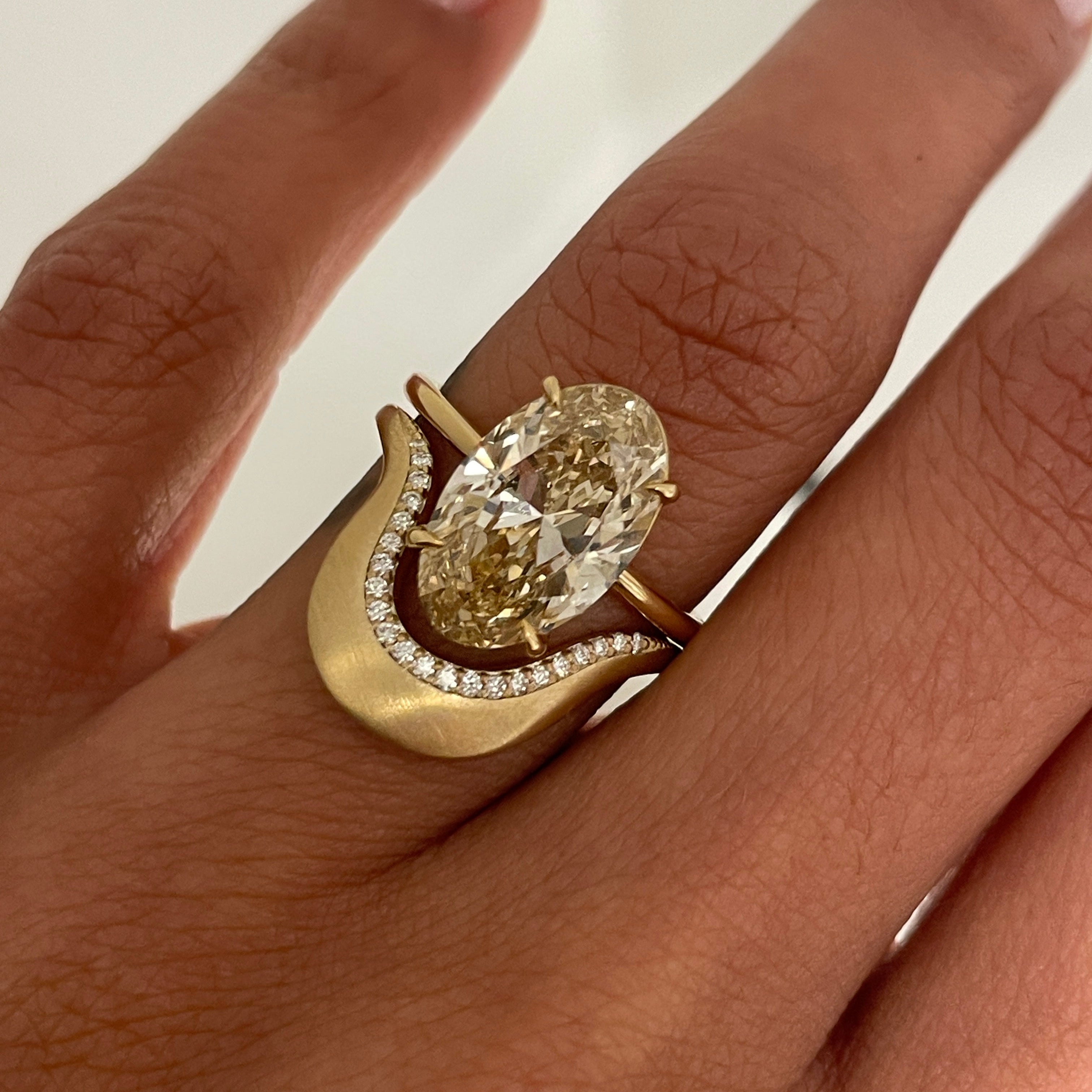 Engagement Ring + ZARIA Wedding Band Stack