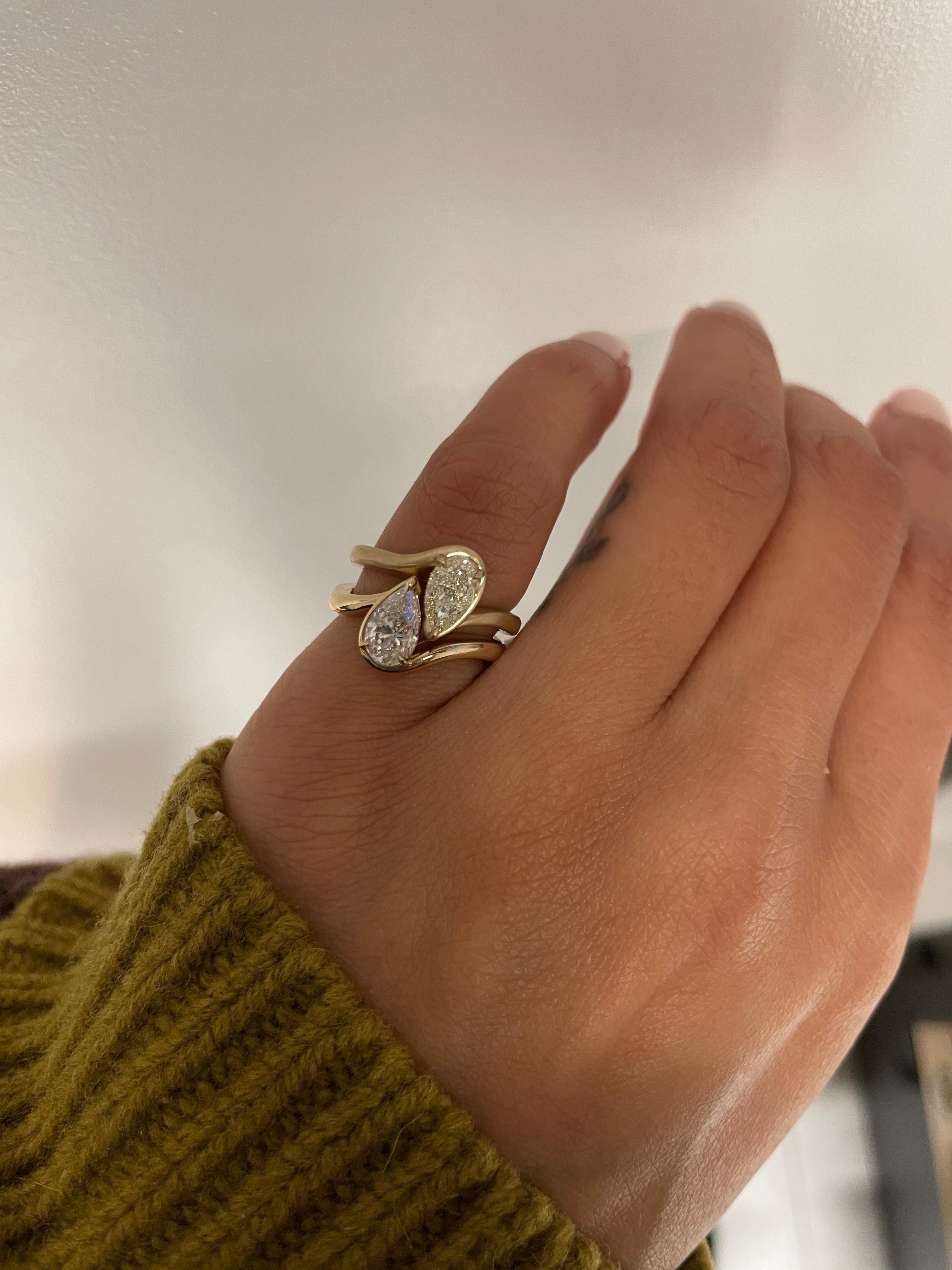 BB TALIA YELLOW DIAMOND PINKY RING