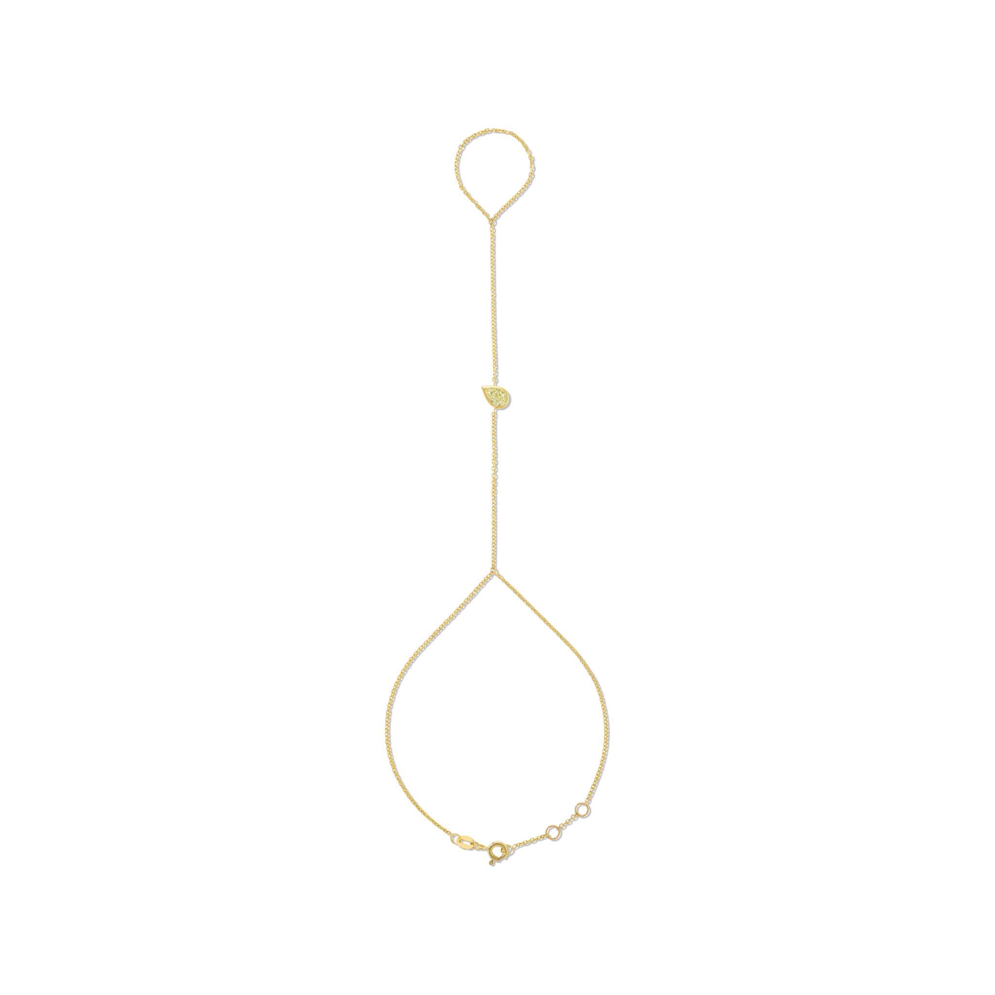 JAX YELLOW DIAMOND HAND CHAIN