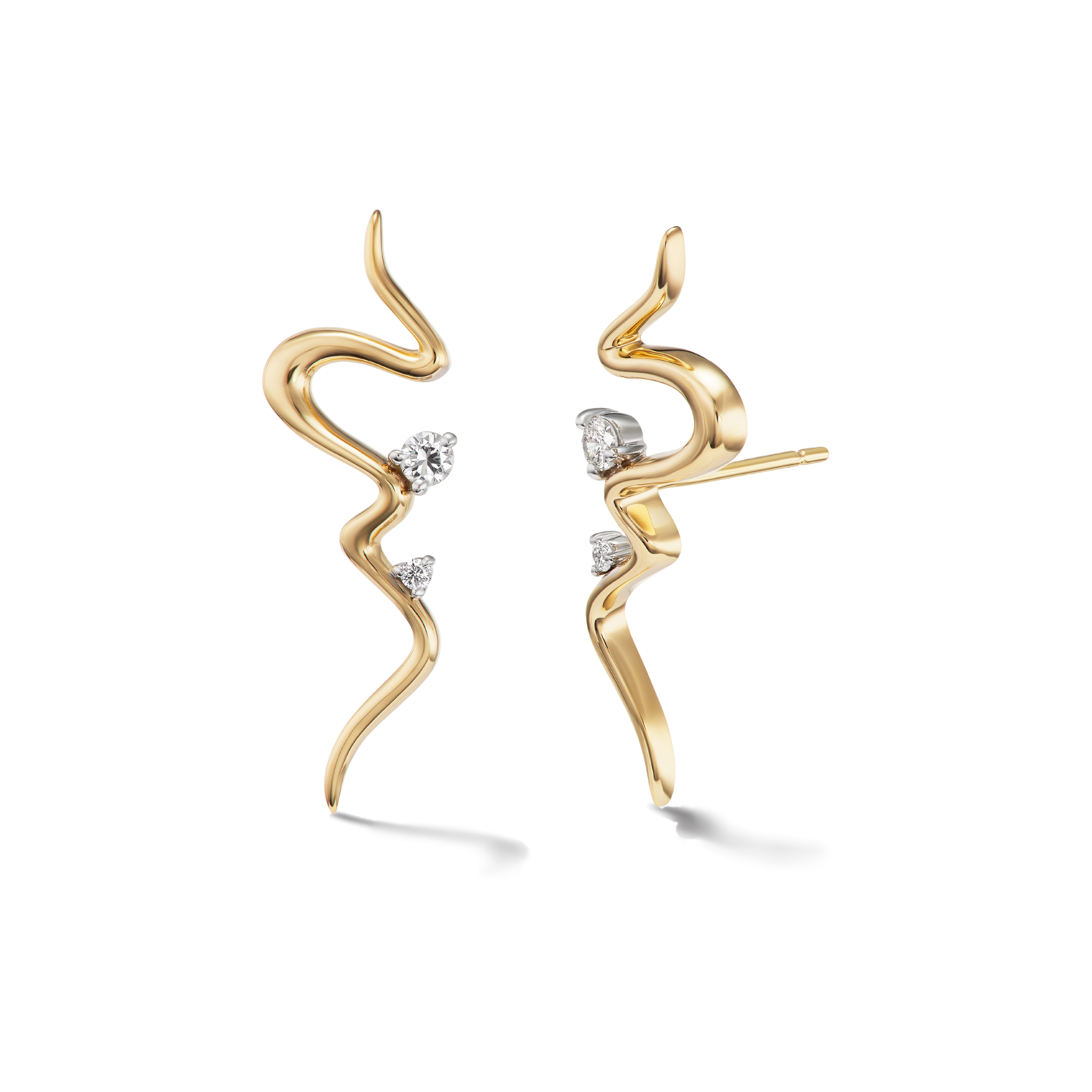 LYRA SQUIGGLE CLIMBER EARRINGS