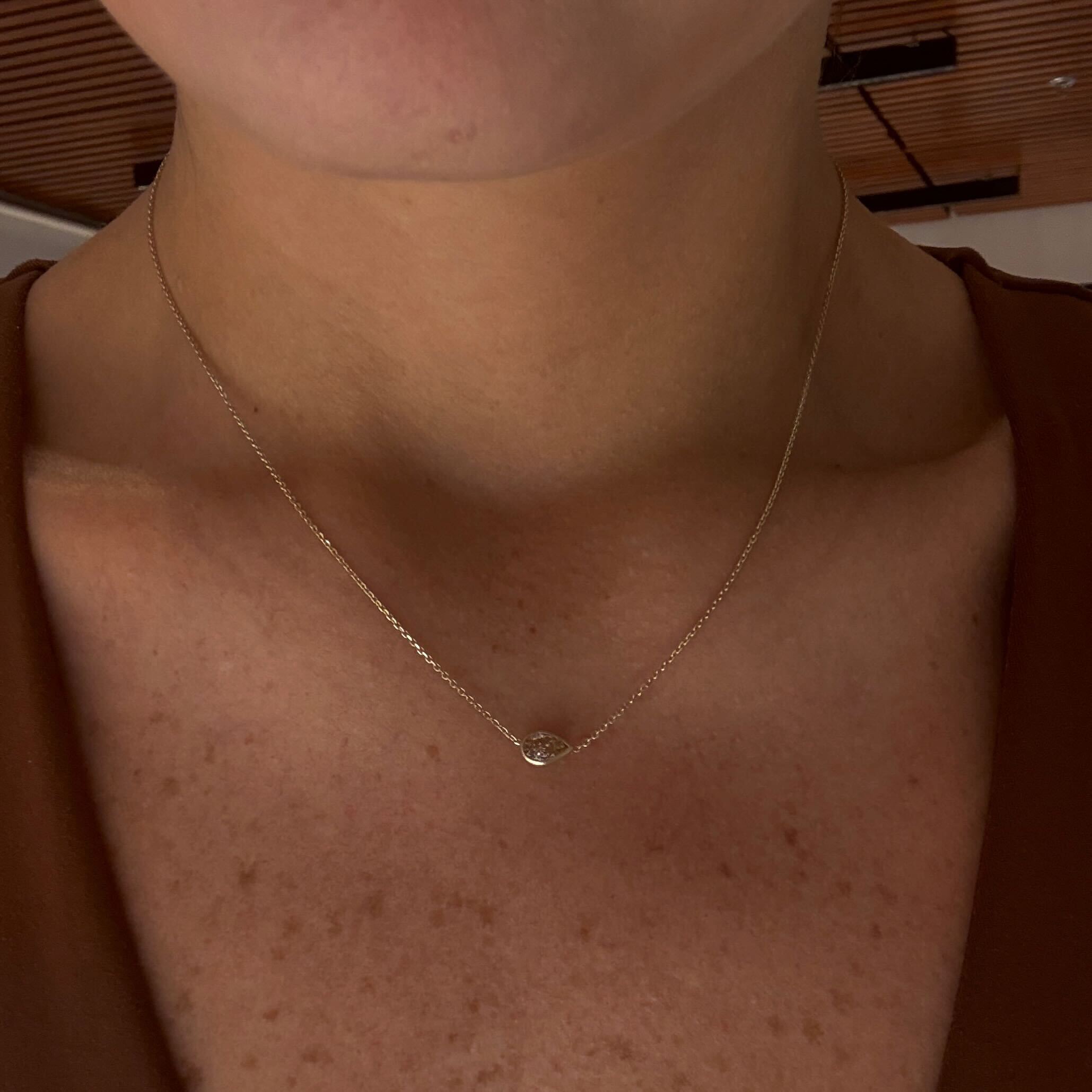 MAX MINI BROWN DIAMOND NECKLACE