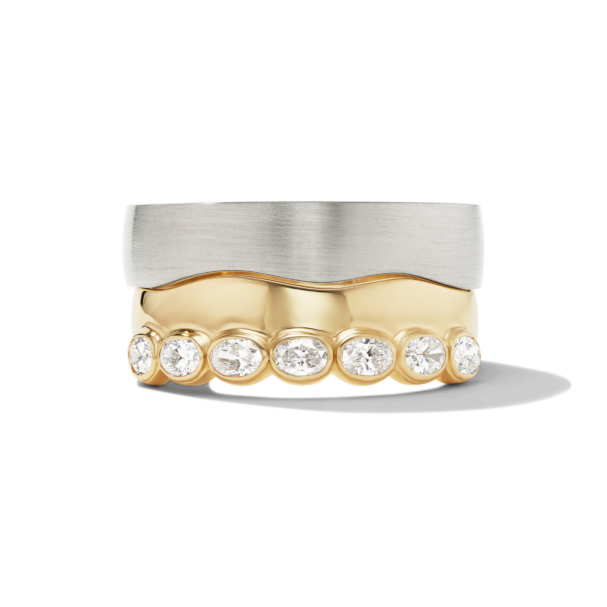 DIAMOND TWIN FLAME BAND