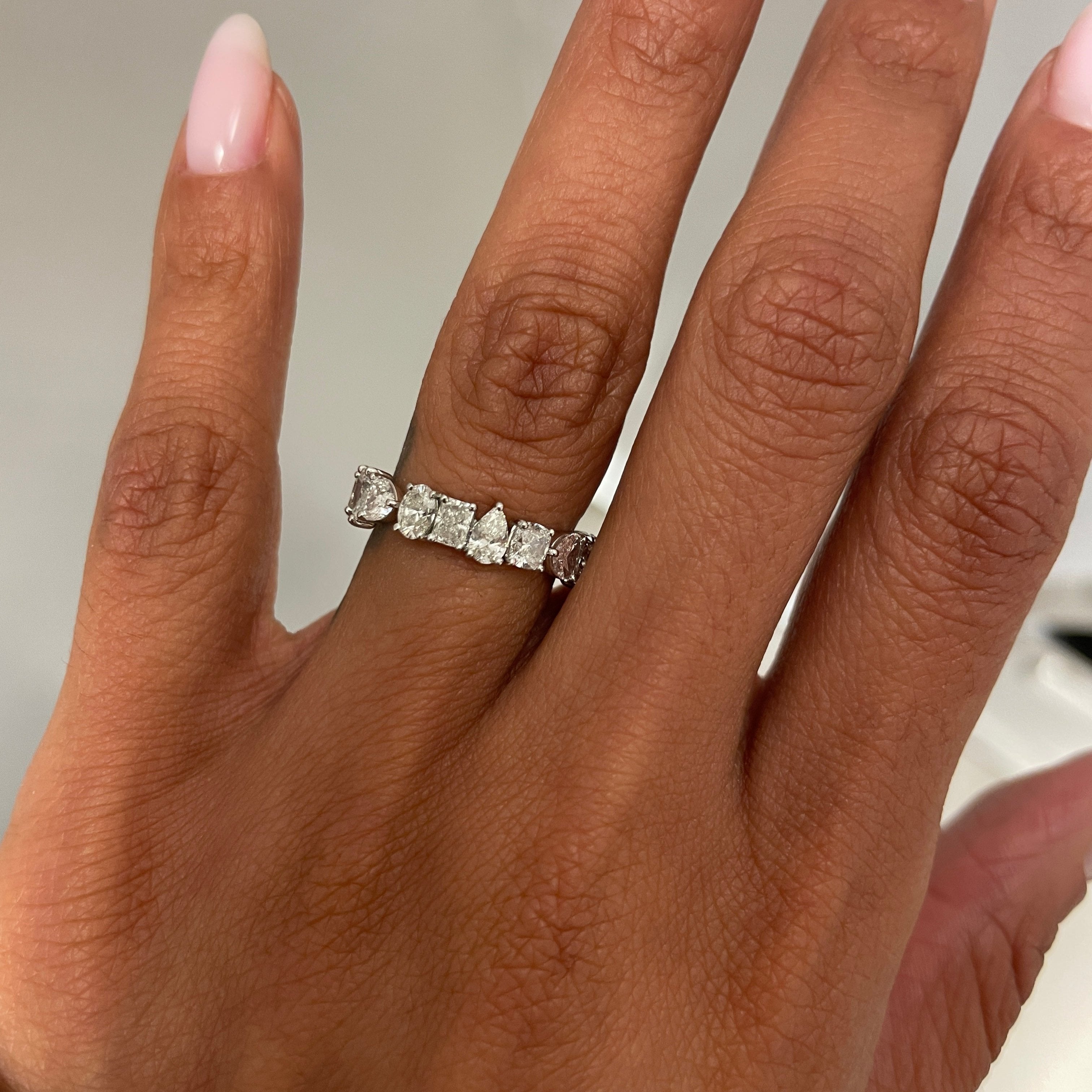 Modified ALAYA With Pink Heart Diamond on hand