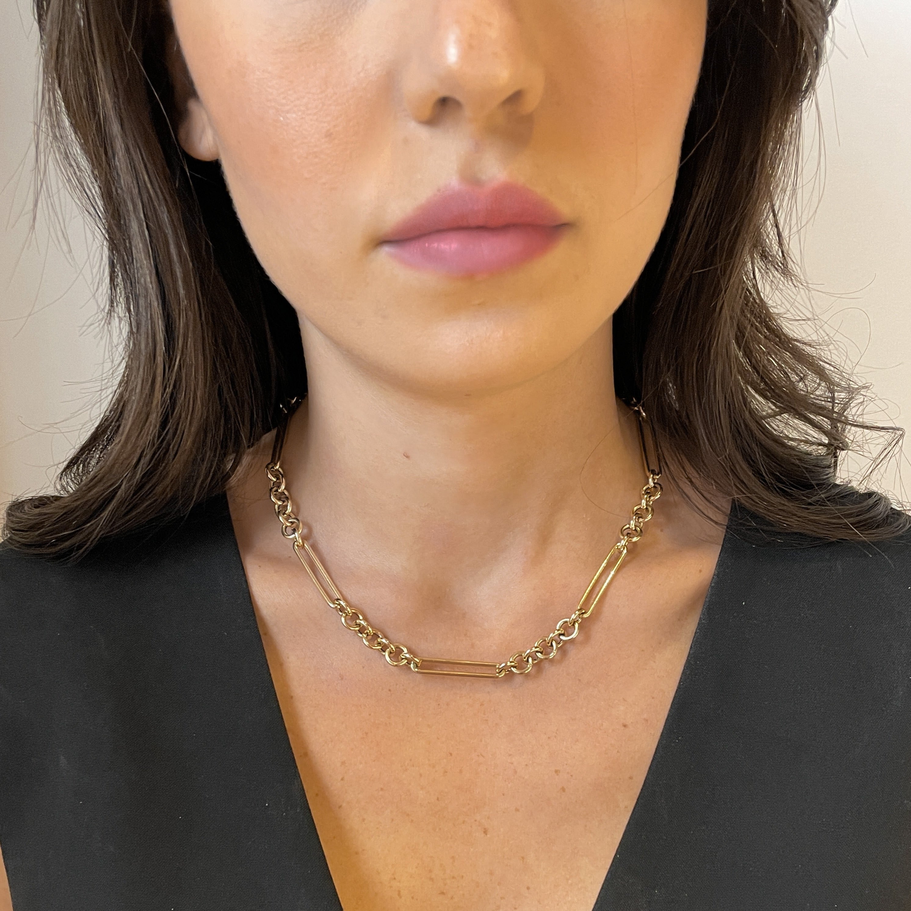 YARI 14KT CHAIN NECKLACE