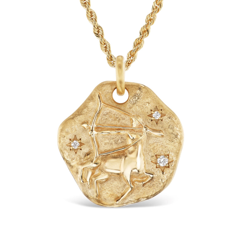 Large Zodiac Medallion 18KT Yellow Gold