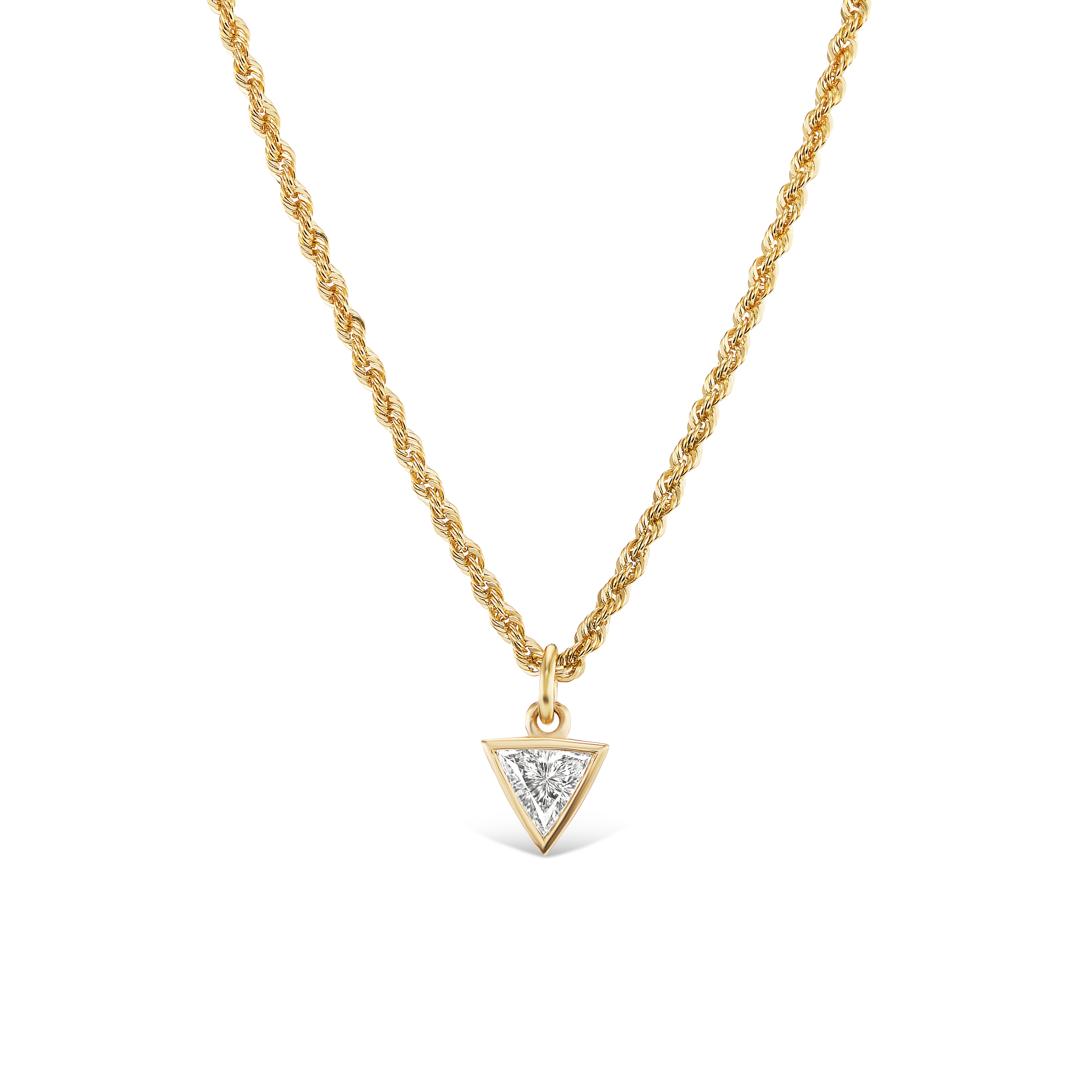 BESPOKE TRIANGLE PENDANT NECKLACE