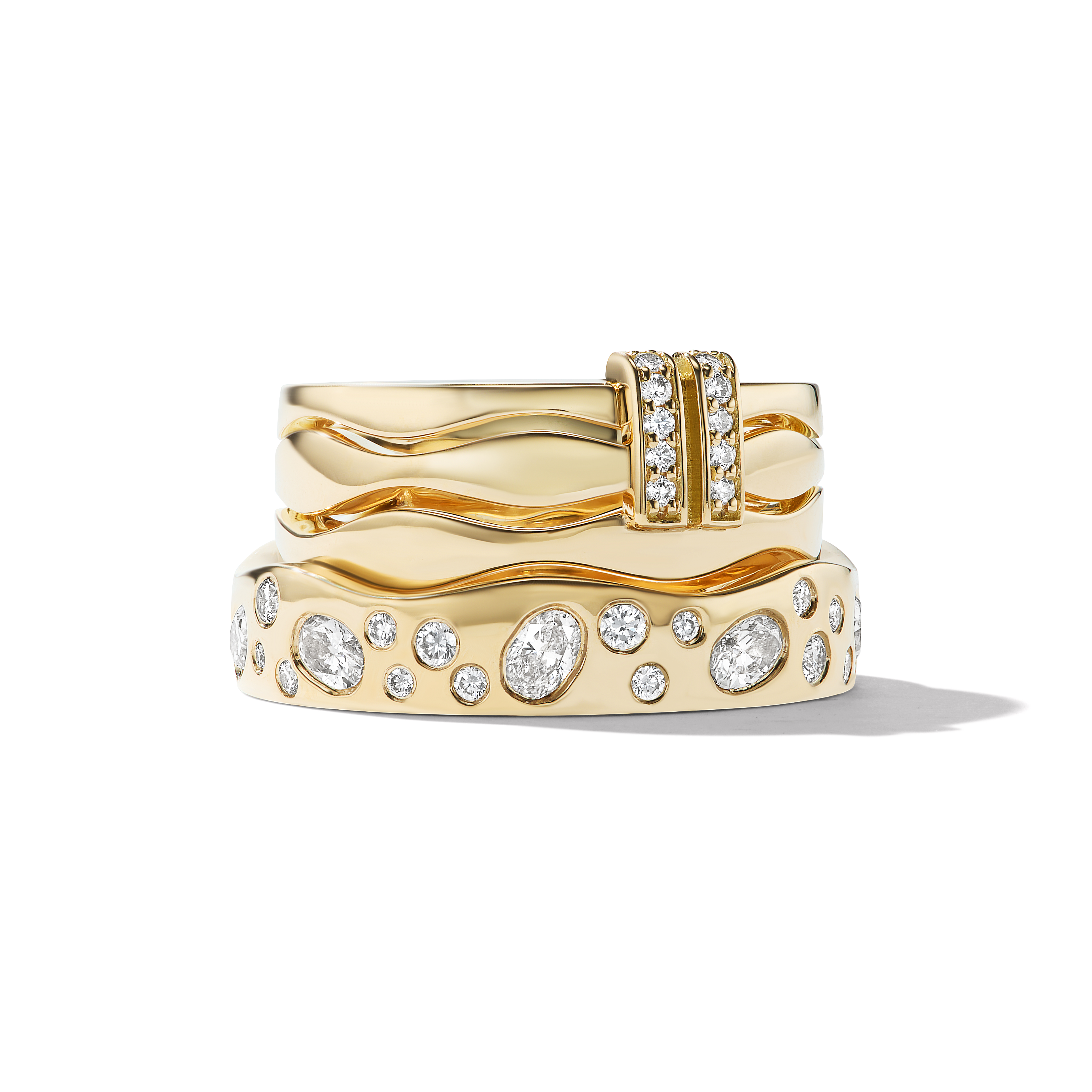 BESPOKE HIS & HERS TWIN FLAMES WEDDING BANDS