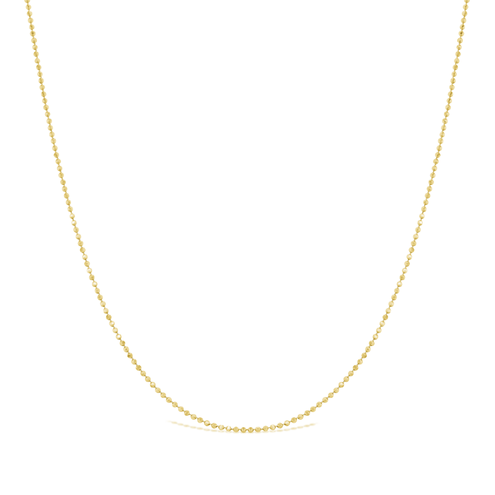 EKKA 14KT DIAMOND CUT BALL CHAIN