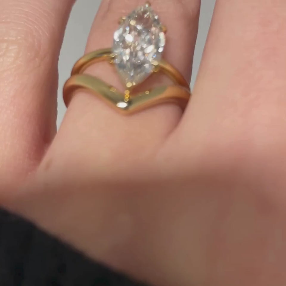 Lexi Band + Valeria Engagement Ring Stack