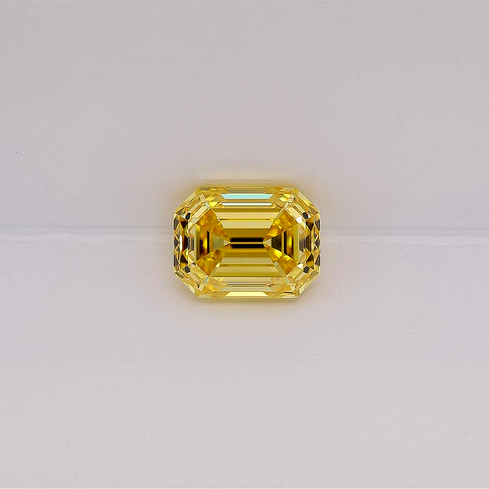 2.03 CRT FVY VVS1 EMERALD CUT DIAMOND