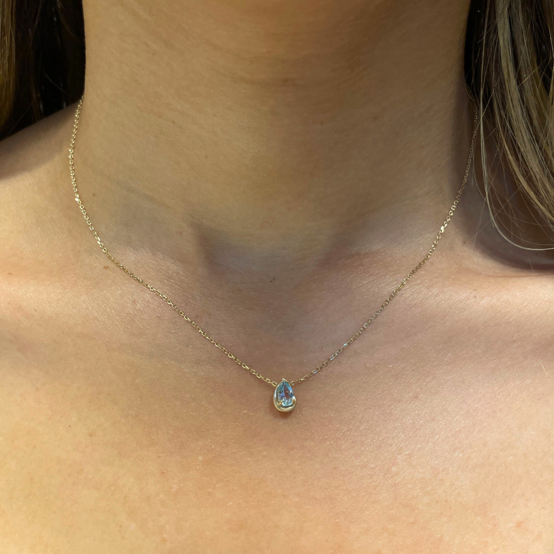 BB THELMA SWISS BLUE TOPAZ NECKLACE