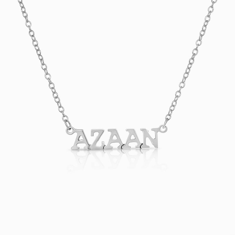 NEW COURIER BLOCK NAME PLATE NECKLACE - 2021-09-08 white_small