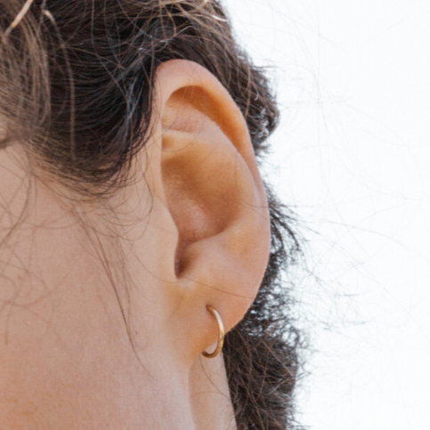 RAINA 14KT SMALL INFINITY HOOPS