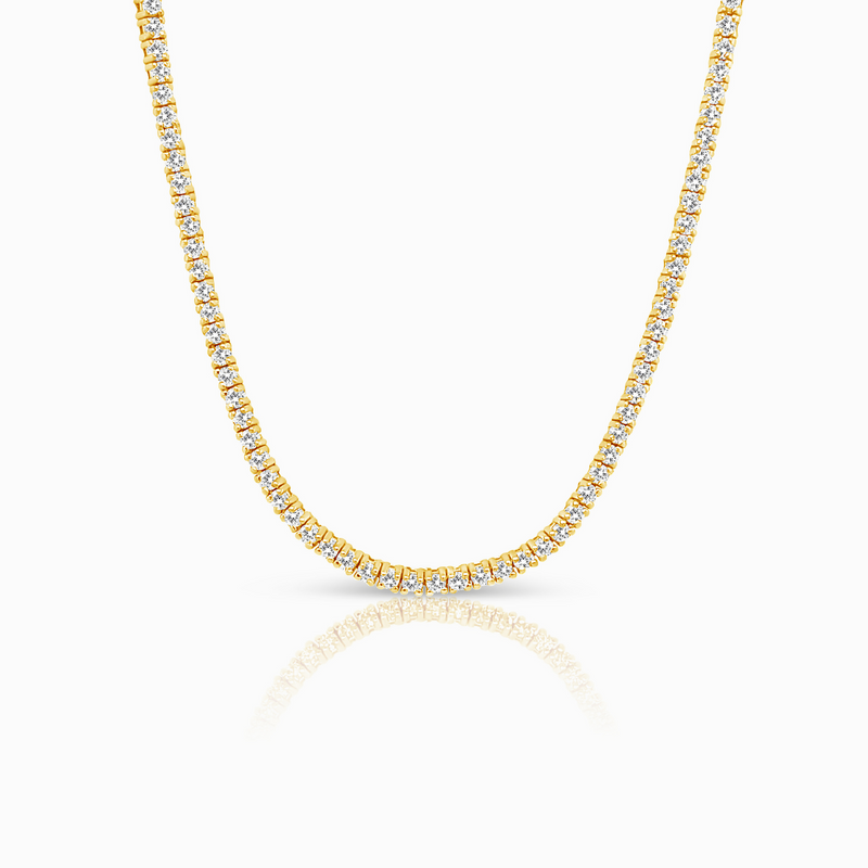 MINA White Diamond Tennis Necklace - Untitled Design-36