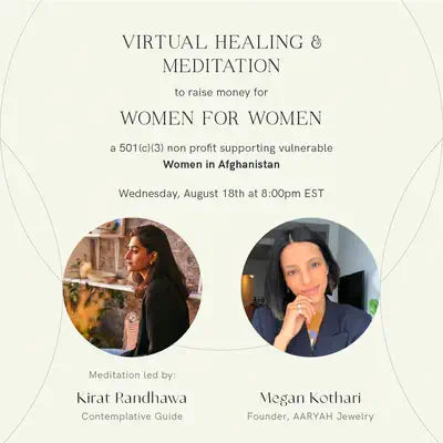Virtual Healing & Meditation Fundraiser for Afghanistan