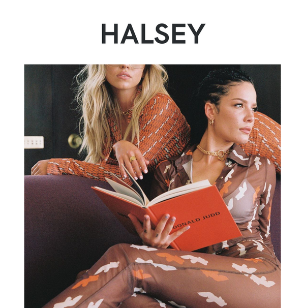 Halsey in Our XS ANANYA Gold Hoops