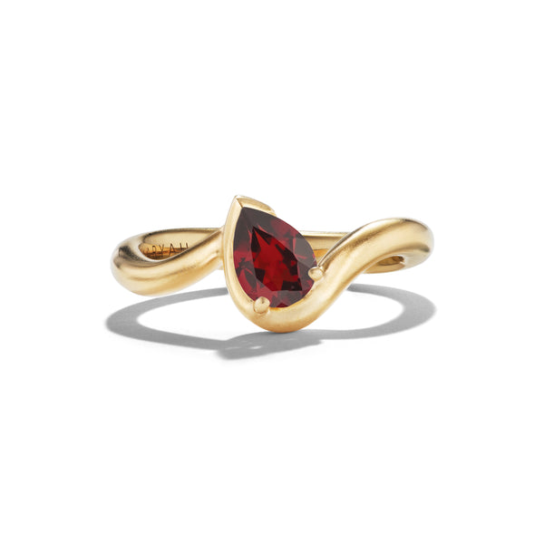 BB THELMA Garnet in yellow gold 