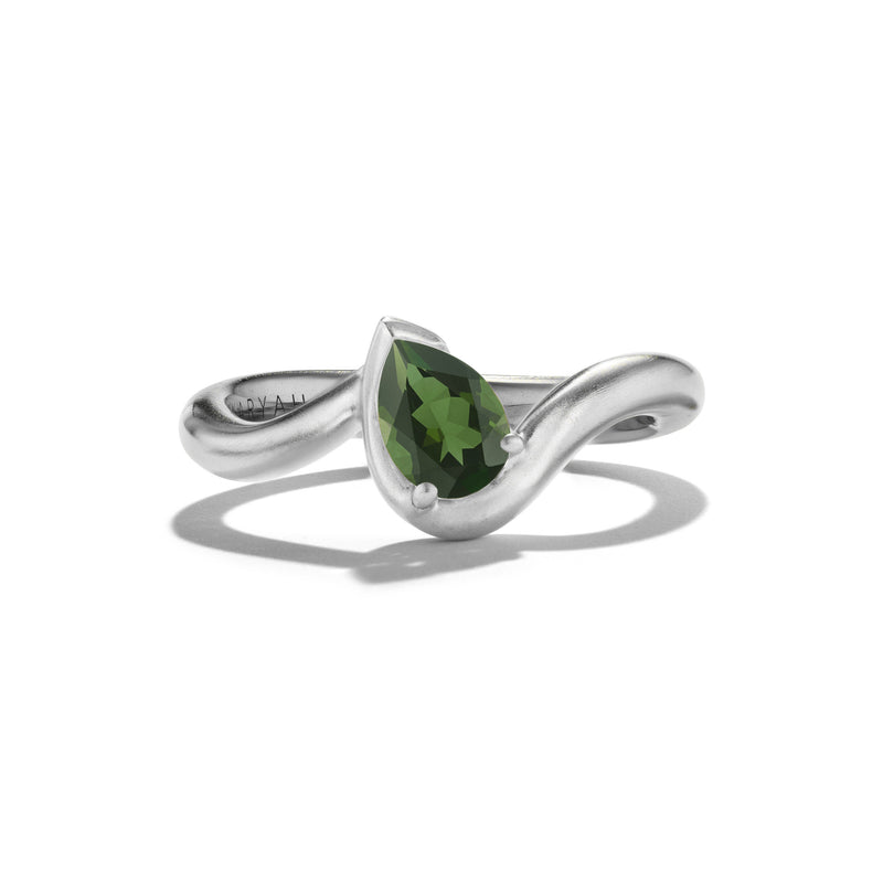 BB THELMA Green Tourmaline, in platinum