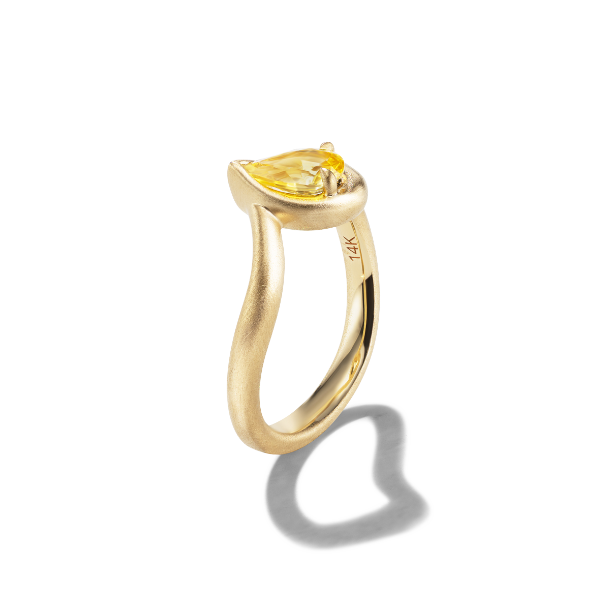 BB Thelma Yellow Sapphire, Side View