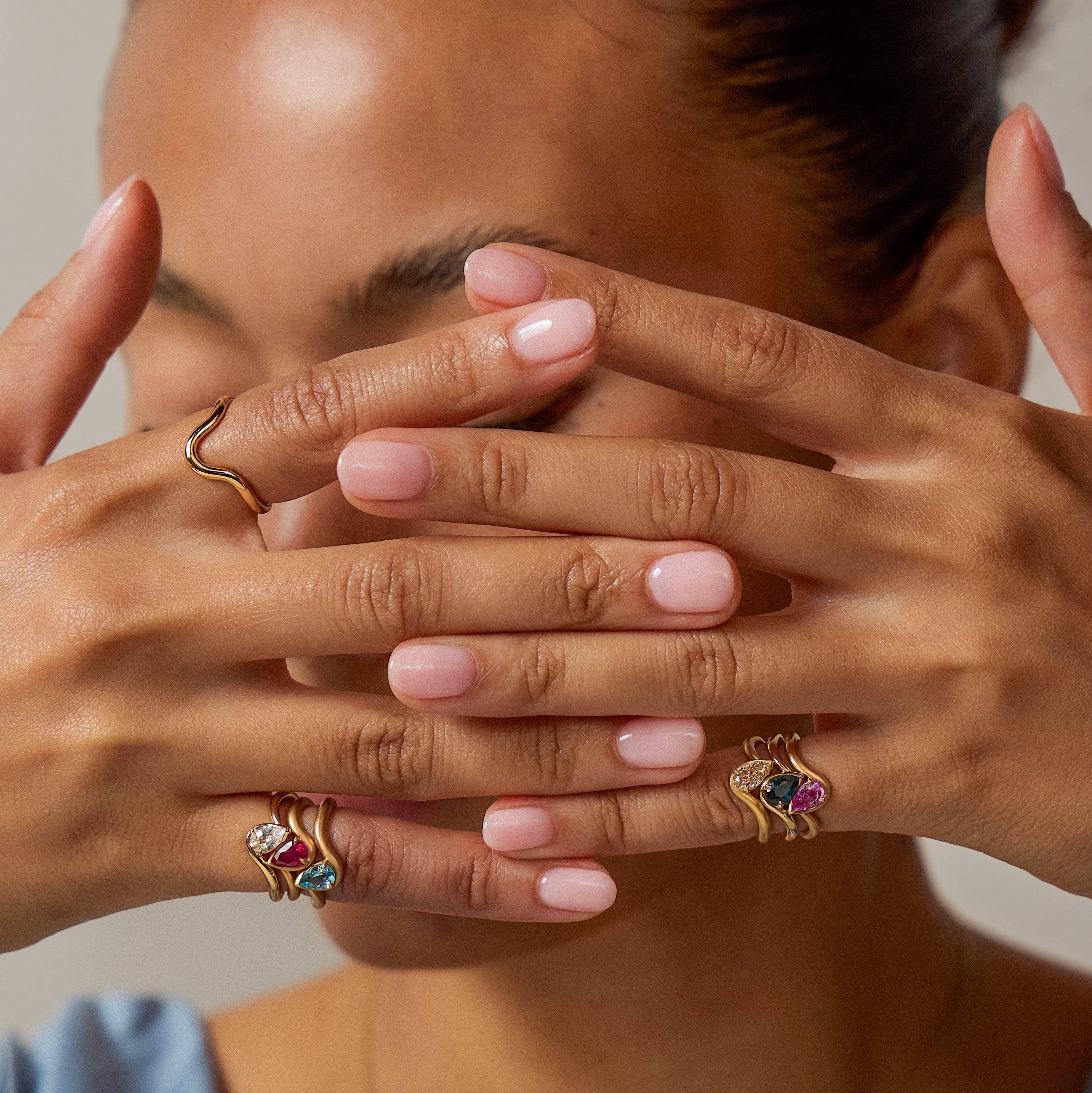 BB THELMA RUBY PINKY RING
