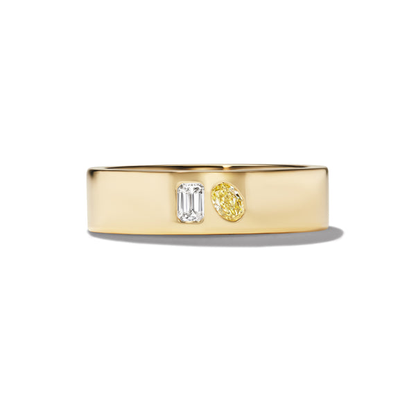 BESPOKE THEO TOI ET MOI WEDDING BAND