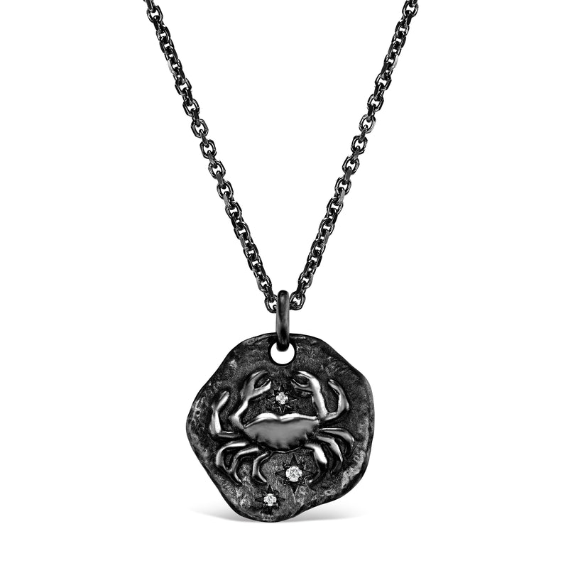 MINI ZODIAC MEDALLION 18KT Black Gold