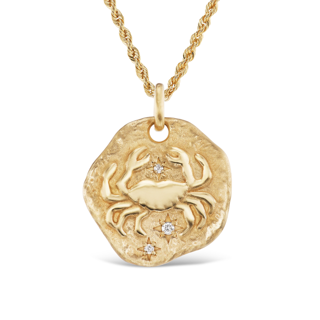 LARGE ZODIAC MEDALLION 18KT YELLOW GOLD