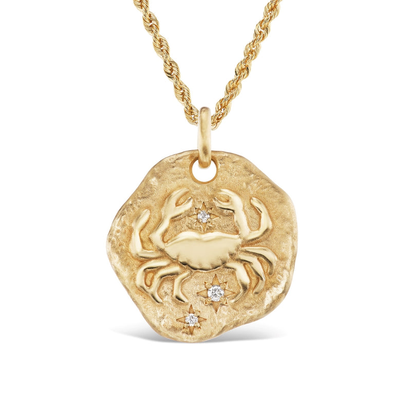 Large Zodiac Medallion 18KT Yellow Gold