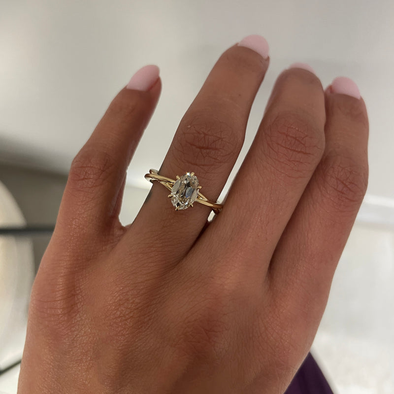 Estelle 1.51 Engagement Ring on hand 