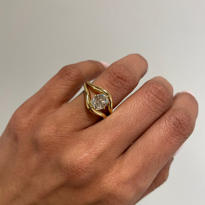 EZE 1.51 Engagement Ring, On Hand