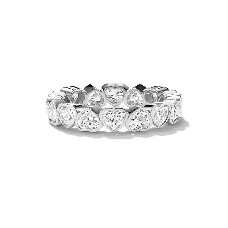Fides heart band in platinum