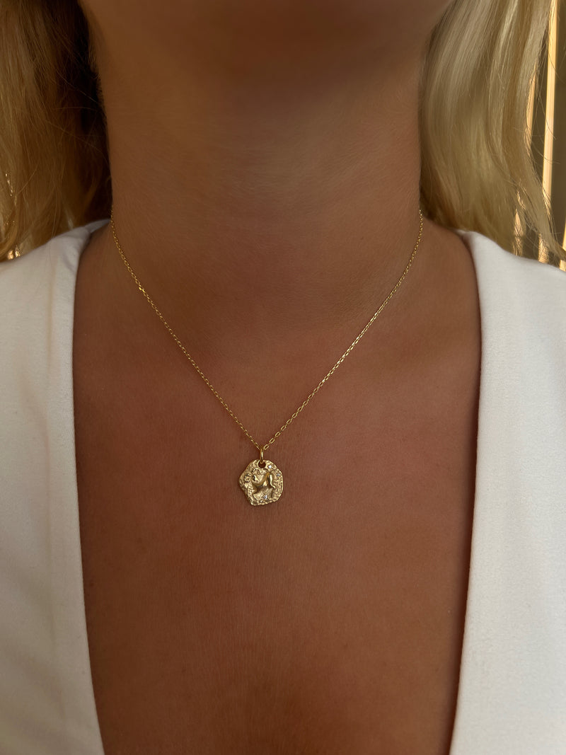 MINI ARIES ZODIAC MEDALLION