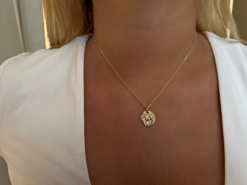 MINI ARIES ZODIAC MEDALLION