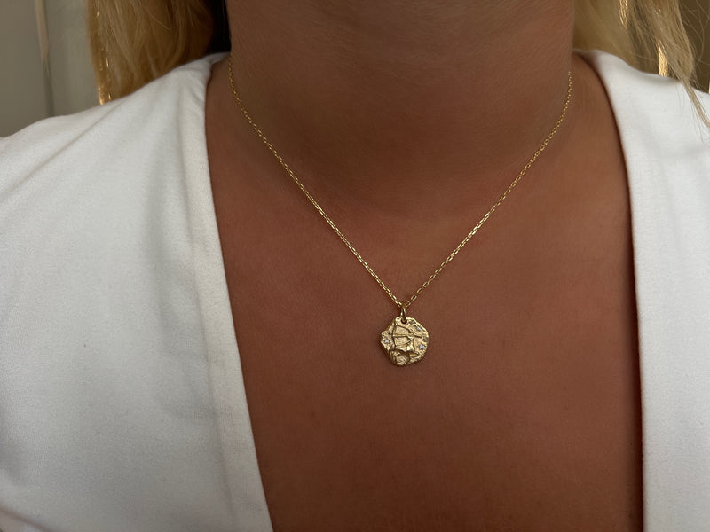 MINI SAGITTARIUS ZODIAC MEDALLION