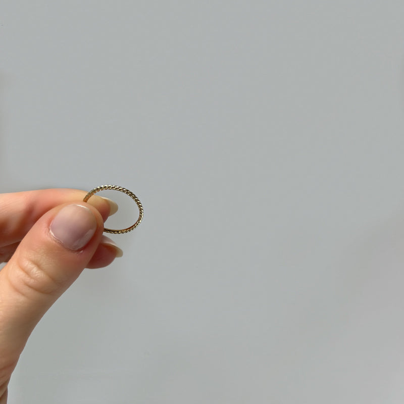 AADYA YIN BOLDER 14KT YELLOW GOLD RING