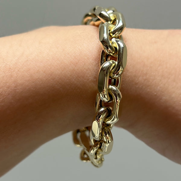CHUNKY 14KT YELLOW GOLD BRACELET