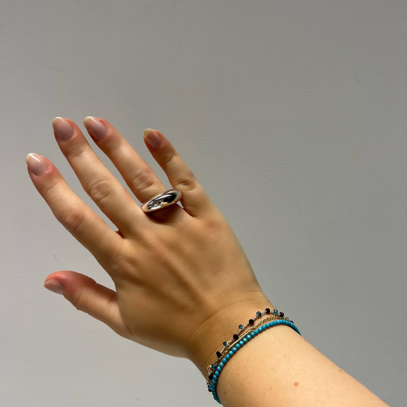 STERLING SILVER ORB RING