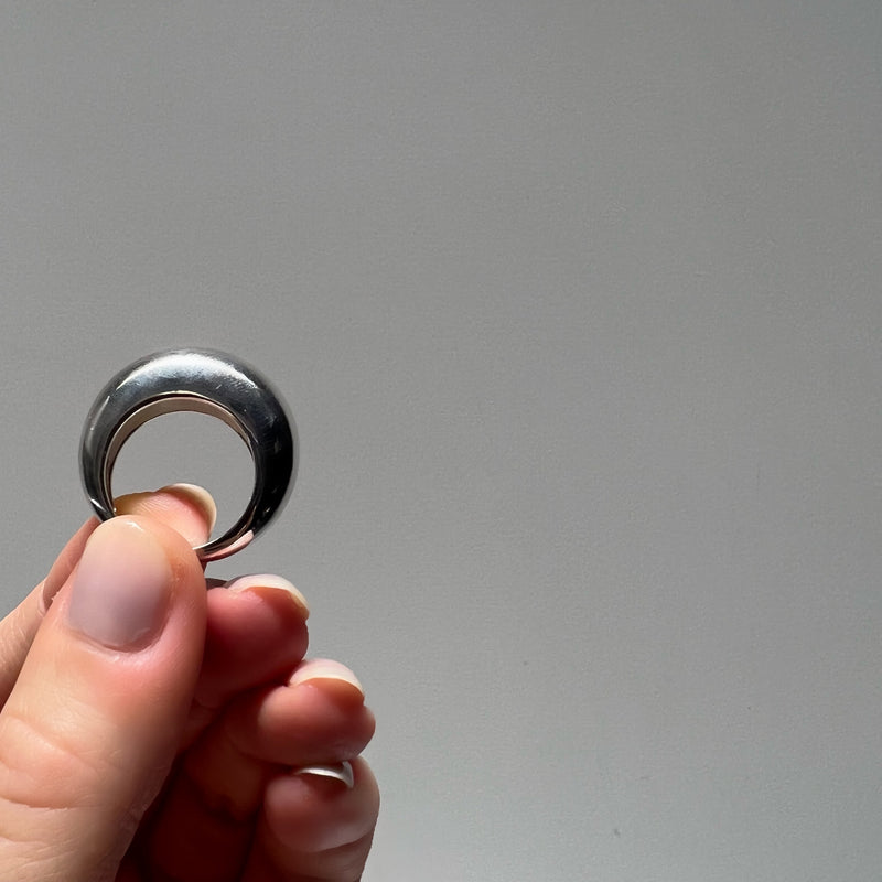 STERLING SILVER ORB RING