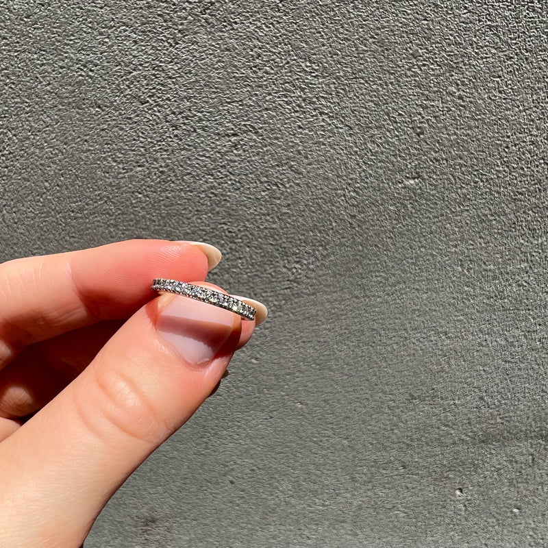 PLATINUM FULL PAVE BAND