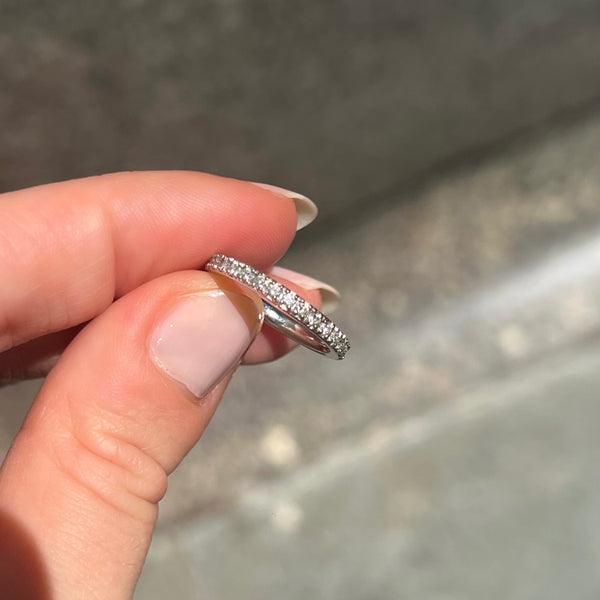 PLATINUM FULL PAVE BAND